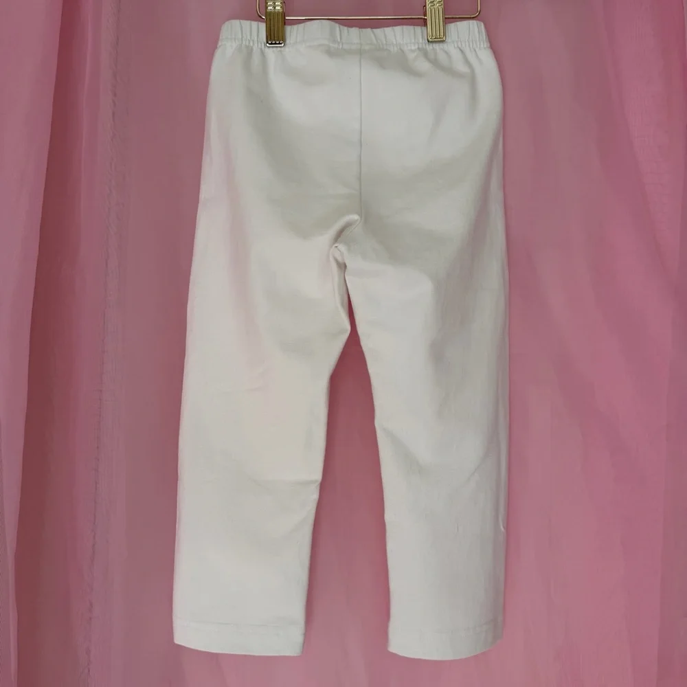 Hanna Anderson White Capri Leggins Size 8